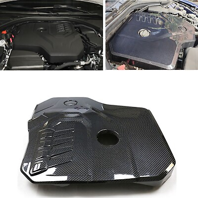 #ad Carbon Fiber Engine Inner Cover Protector Kit For BMW G20 G22 G30 G11 G14 G32 1x $407.28