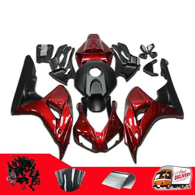 #ad MS Injection Red Kit Fairing Fit for Honda 2006 2007 CBR1000RR Mold Set s082 $379.99