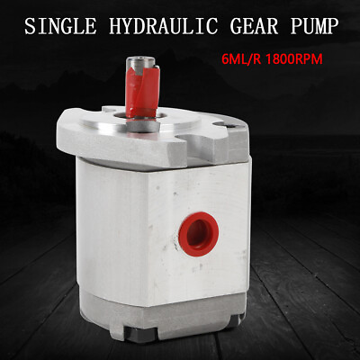 #ad Single Hydraulic Gear Pump Alloy Steel SAE Flat Key 6ML R 21MPa for Machinery $48.45