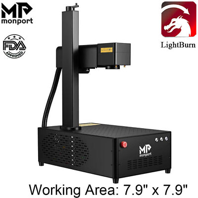 #ad Monport Electric Lifting 50W Fiber Laser Marking Machine Engraver Raycus 7.9x7.9 $2759.00
