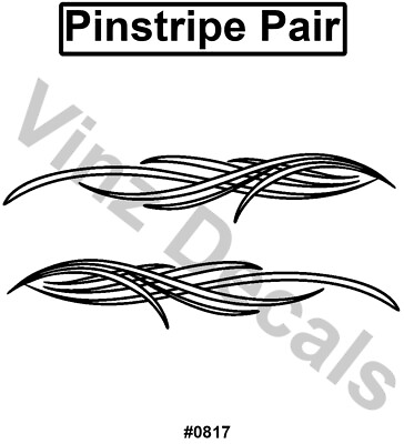 #ad Pinstripe Decal Pair Many Sizes and Colors to Choose From Free US Shipping $25.00