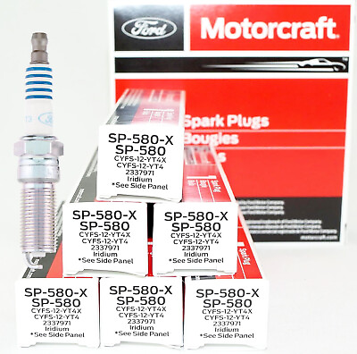 #ad #ad 6PCS Genuine OEM SP580 Iridium Spark Plug For Motorcraft SP534 SP580X CYFS12YT4X $32.99
