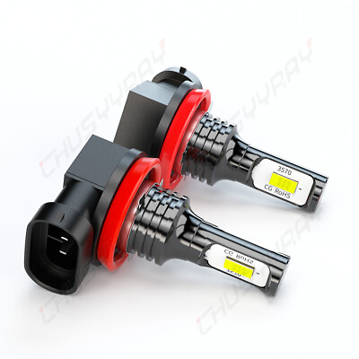 #ad 2x H8 H11 LED Headlight Bulbs High Low Beam Kit For Can Am Defender HD5 HD8 HD10 $16.14