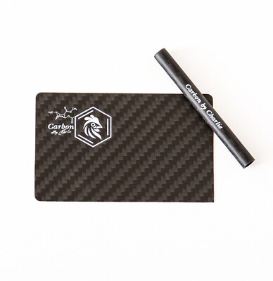 #ad Carbon by Charlie 100% Carbon fiber Card and Short Straw Luxury Box $32.00