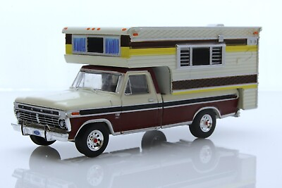 1974 Ford F 250 Camper Special Pickup RV Camping Truck 1 64 Scale Diecast Model $22.95