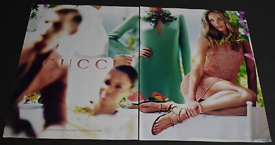 #ad 2012 Print Ad Long Legs Heels Sexy Blonde Dress Gucci Beauty Fashion Style art $15.98