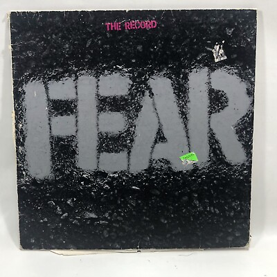 #ad FEAR quot;The Recordquot; 1982 Original Slash VINYL w SLASH insert $99.00