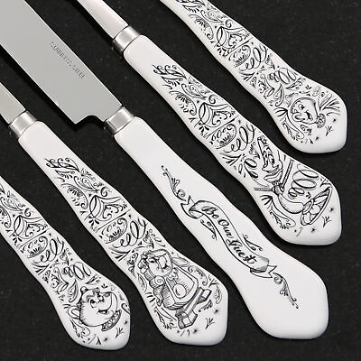 #ad Disney Beauty And The Beast BE OUR GUEST Stainless Silverware CHOICE Flatware $27.90