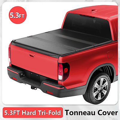 #ad 5.3FT FRP Hard Bed Tonneau Cover For 2017 2024 Honda Ridgeline 64inch $449.99