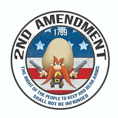 #ad 2nd Amendment Yosemitie Sam Vinyl Sticker Decal Gun Rights NRA Yosemity $3.50