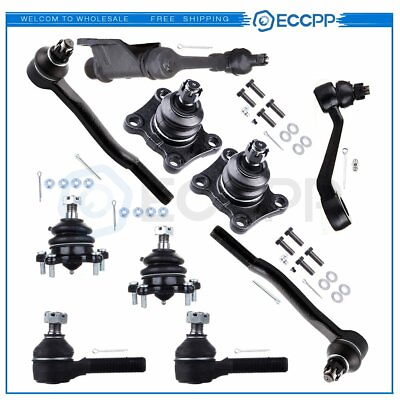 #ad Front 10pcs Steering Kit Fits 1986 1988 1989 Toyota 4 Runner 4WD 4x4 Ball Joint $97.59