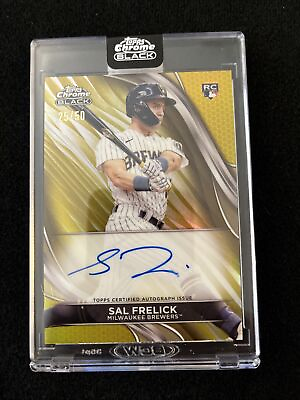 #ad Sal Frelick RC 2024 Topps Chrome Black GOLD REFRACTOR AUTO 25 50 🔥🔥🔥 $99.99