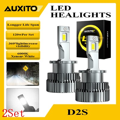 #ad AUXITO 6000K HID D2S D2R Xenon Bulbs Factory Headlight HID Replacement 2Set $106.99