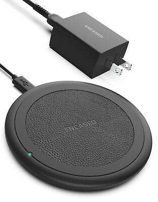 #ad Wireless Charger Qi Fast Charging Pad with Power Adapter for iPhone and Samsung $12.99