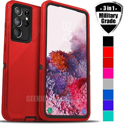 #ad For Samsung Galaxy S24 Ultra 23 22 S21 Shockproof Protective Rugged Case Cover $8.49