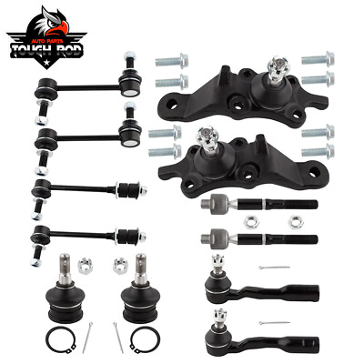 #ad 12PCS Ball Joint Tie Rod Sway Bar Link For Toyota Sequoia 2001 2002 Tundra 2002 $108.85
