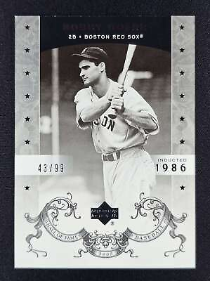 #ad Bobby Doerr 2005 Upper Deck Hall of Fame Silver 99 #8 RED SOX $6.99