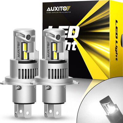 #ad 2x H4 9003 H4 Super Bright CSP LED Headlight Kit High Low Beam Bulb White 6000K $84.58