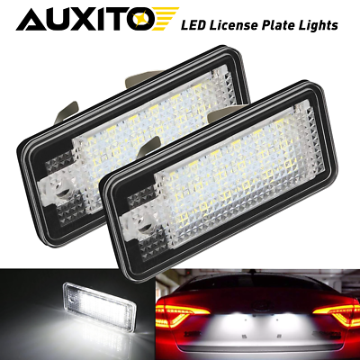 #ad for Audi A4 Q7 RS4 A3 A6 S4 Canbus License Plate Light 18 SMD LED White Car Blub $11.99
