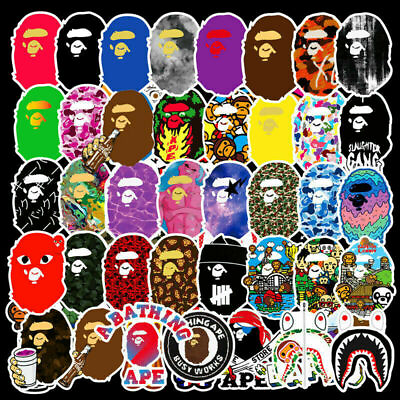 50Pcs BAPE Skateboard Stickers Bomb Luggage Car Laptop Dope Decals Pack Lot Cool $5.99