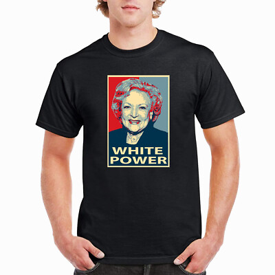 #ad Limited New Betty white power Essential Mens Black T Shirt Size S 5XL $22.95