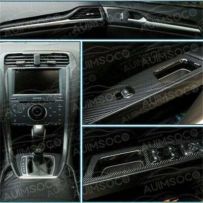 #ad Carbon Fiber Vinyl Part Accessories Auto Interior Wrap Film Car Stickers Trim 7D $17.35