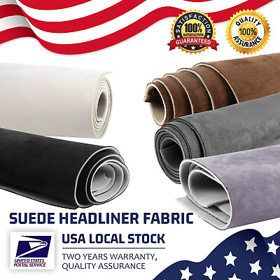 #ad Suede Headliner Fabric Material Reupholstery Car Boat Roof Lining Interior Decor $45.88