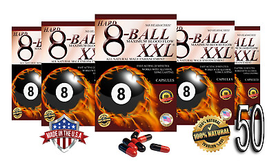 #ad Hard 8 Ball XXL 50 Male Enhancement Pills WORKS OR YOUR MONEY BACK $72.95