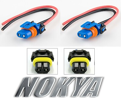 #ad Nokya Wire Harness Pigtail Female 9006 HB4 Nok9102 Fog Light Socket Plug Adapter $16.15