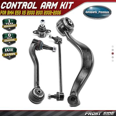 #ad 4Pcs Front Left Control Arms w Ball Joints amp; Sway Bar Link for BMW E53 X5 00 06 $77.99