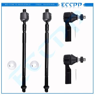 #ad ECCPP 4PCS Inner Outer Tie Rod End Steering Parts Fits Geo Prizm Toyota Corolla $51.01