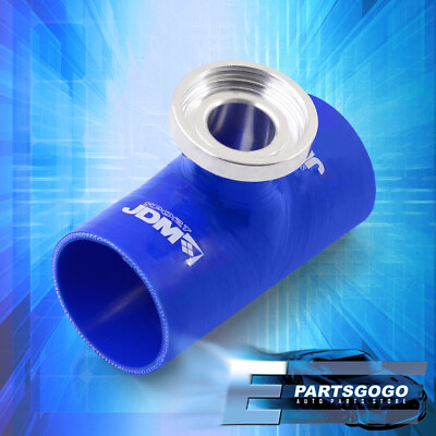 #ad For Audi Turbo Blow Off Valve SQV SSQV Flange Silicone Adapter Piping 2.5quot; Blue $16.99