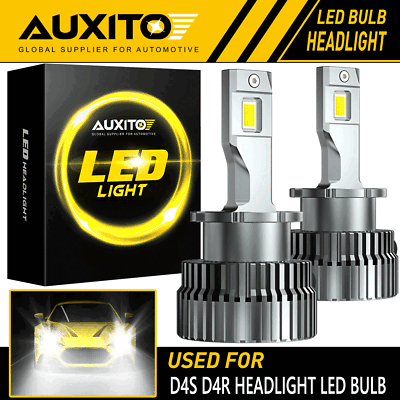 #ad AUXITO D4S D4R LED Headlight Bulb Replace HID Xenon Lamp 6000K Bright 40000LM EA $50.34