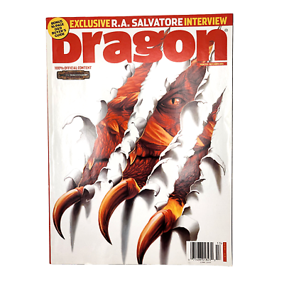 #ad Dragon Magazine Issue 323 September 2004 Interview with R A Salvatore ADamp;D Paizo $12.00