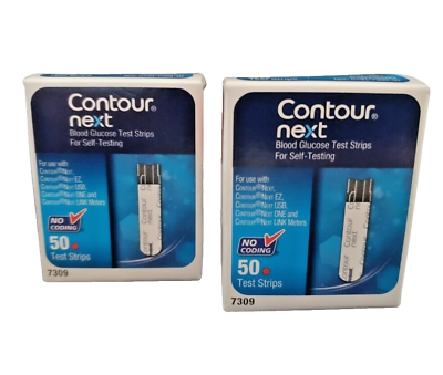 #ad #ad Contour Next Glucose Test Strips 100 Count. Exp 5 31 2024 2 Packs of 50 $32.95
