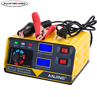 12V 20A 24V 15A Lead acid Lithium LiFePO4 Car Battery Charger Trickle Maintainer $39.99