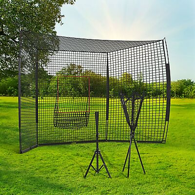 #ad Soozier Softball and Baseball Net Set w Tee Caddy amp; Portable Carry Bag $159.99