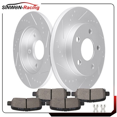 #ad 4X Ceramic Brake Pads and 2X Rotors Rear For Buick Lacrosse 2005 2007 All $84.78
