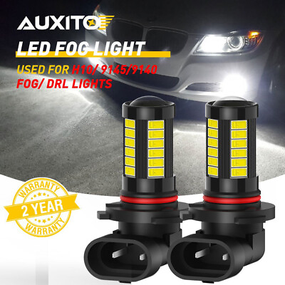 #ad AUXITO 2X 9145 9140 H10 LED Fog Lights Bulbs for Ford F150 2004 22 Super Bright $12.34