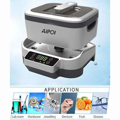 Ultrasonic Cleaner Jewelry Watch Glasses Ring Ultrasound Cleaning Bath Machine $67.74