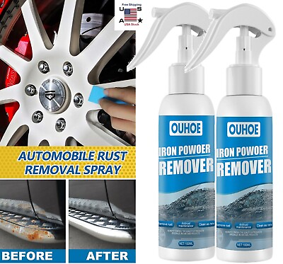 #ad 2× Car Rust Removal Spray Car Iron Remover Spray Inhibitor Maintenance 100ML USA $6.83