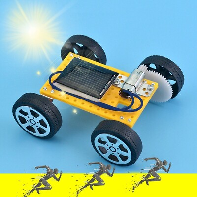 #ad Solar Car DIY Toy Set Solar Powered Car Kit Educational Science for Kid ㄒ $8.50