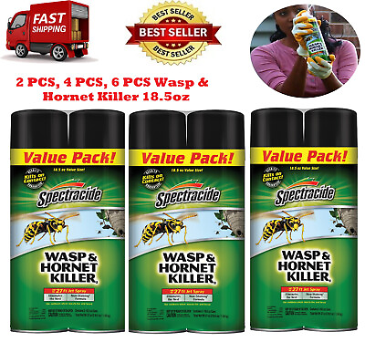 #ad 6 Pack Spectracide Wasp and Hornet Killer 18.5 oz $25.97