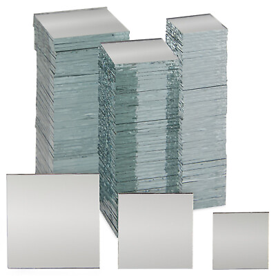 #ad 150 Pcs Square Mirror Tiles for Centerpieces Glass Mirrors for Crafts 3 Sizes $12.99