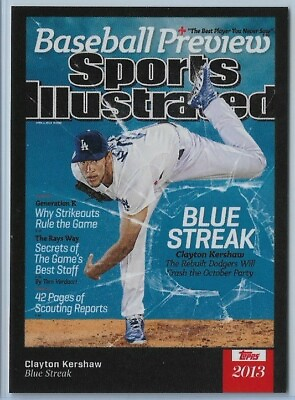 #ad 2021 Topps x Sports Illustrated Clayton Kershaw Cover #22 Dodgers PR: 1495 $3.99