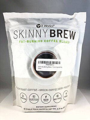#ad It Works Skinny Brew Fat burning Coffee Blend 15 Single Packets Keto EXP 11 25 $39.95