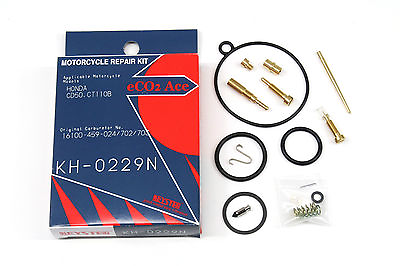 #ad New Carburetor Rebuild Kit 80 86 Honda CT110 Carb Repair Set #W113 $29.95