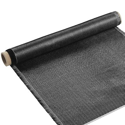 #ad 50quot; x 12quot; Carbon Fiber Cloth Carbon Fiber Fabric Roll Wrap Fabric Carbon Fibe... $30.79