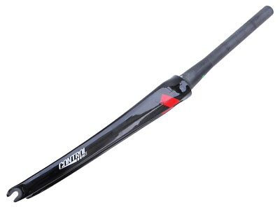 #ad CONTROLTECH TUX Tapered Full Carbon Fork 700c 9x100mm QR Black Red $139.89