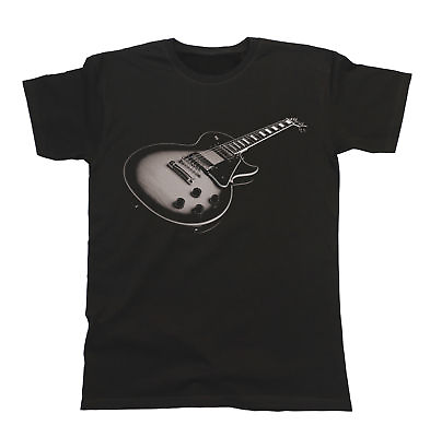 #ad Mens ORGANIC Cotton T shirt ELECTRIC GUITAR Music Instrument Musician Band Gift GBP 8.95